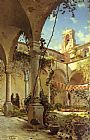 Peder Mork Monsted The Cloister, Taormina painting